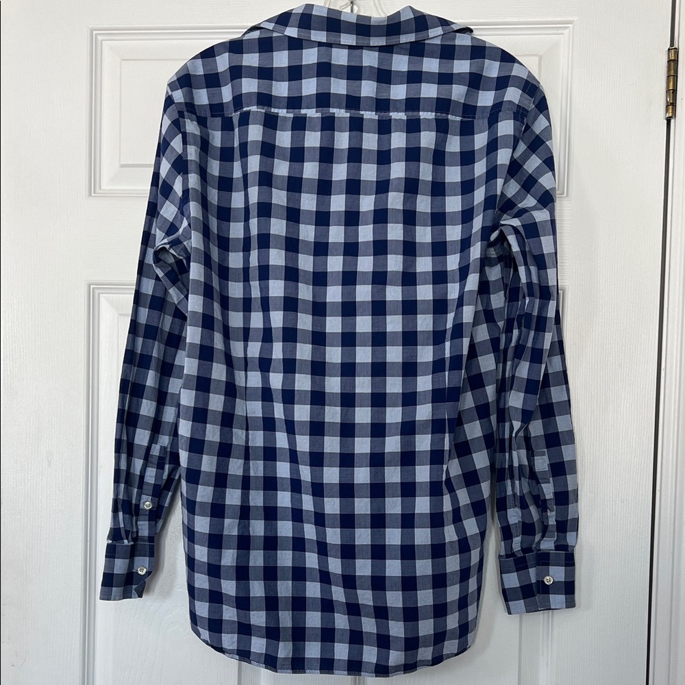 Hugo Boss Blue and White Checkered Shirt - Picture 4 of 4